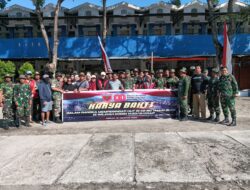 Semarak HUT RI ke-80, Kodim 1420/Sidrap dan Warga Bersinergi Bersihkan Pasar Sentral Pangkajene