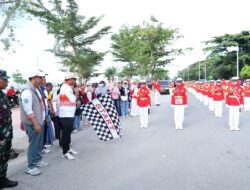 Dilepas Bupati Andi Utta, Gerak Jalan Semarakkan HUT RI ke 80