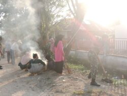 Koramil 1420-03/Maritengngae Gelar Karya Bakti Cegah Banjir