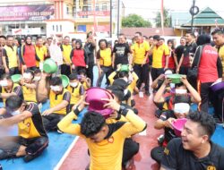 Polres Sidrap Peringati HUT RI 80 Dengan Lomba Menarik