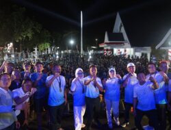 Dilepas Bupati Sidrap, KNPI Night Run Penuh Semangat
