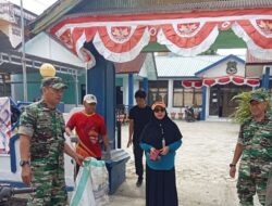 Koramil 06/Panca Rijang Gelar Kerja Bakti Bersihkan Drainase Cegah Banjir di Sidrap