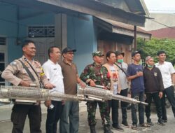 Kerja Sama Tiga Pilar Laksanakan Fogging ( Pengasapan) Yang Dipromotori Dinas Keshatan Pinrang