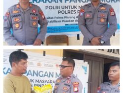 Sat Binmas Polres Pinrang Gelar Pangan Murah