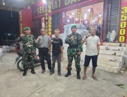 Sinergi TNI-Satpam: Koramil 1420-04/Watang Pulu Gelar Patroli Siskamling di Mattirotasi