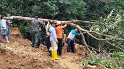 TRC BPBD Sidrap Tinjau Longsor di Leppangeng, 384 KK Terdampak