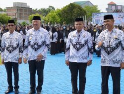 Pemerintah Kabupaten Pinrang Peringati Hari KORPRI Dirangkai Hari PGRI Dan Hari Guru Nasional, Bupati Pinrang Bertindak Sebagai Pembina Upecara