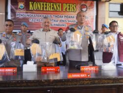 Konferensi Pers Oleh Mapolres Pinrang Ungkap Kasus Narkoba