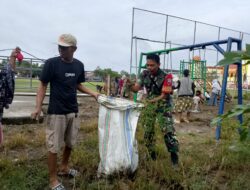 Babinsa Tanrutedong Bersama Warga Gelar Karya Bakti Gerakan ASRI