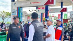 Unit Tipidter Satreskrim Polres Pinrang Mengecek Senumlah SPBU Di Wilayah Kabupaten Pinrang