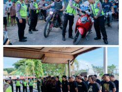 Kasat Lantas Pinrang Pimpin Operasi Balap Liar Di Kecamatan Patampanua