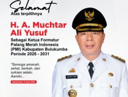 Muchtar Ali Yusuf Nahkodai PMI Bulukumba Periode 2026–2031, Harapan Baru bagi Kemanusiaan