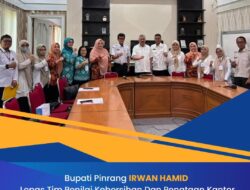 Bupati Pinrang Lepas Tim Penilai  Kebersihan Dan Penataan Kantor Rangkaian Peringati HUT Kabupaten Pinrang Ke 66