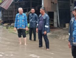 Bupati Tinjau LokasiTergeng Banjir Di Beberapa Titik Kota