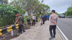 Tiga Pilar TNI/Polri Bersama Penerintah Kecematan Suppa Kompak Kerja Bakti, wujudkan Lingkungan Sehat Dan Bersih