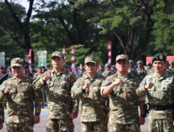 Wakil Bupati Pinrang Hadiri Upecara KOMCAD Yang Berasal Dari unsur ASN  Di Lapangan Karebosi Kota Makassar Sul Sel