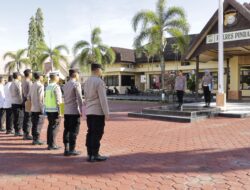 Waka Polres Pinrang Pimpin Apel PimpinanTekankan Profesiolisme Dan Hindari Pelanggaran