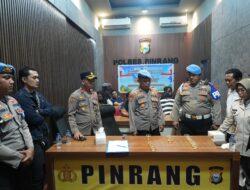 Kapolres Pinrang Pimpin Langsung Tes Urine Personal Opsnal Seluruhnya Dinyatakan Negatif Narkoba