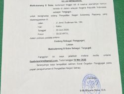 PANGGILAN UMUM: MAKKUTANANG B BABA DIPANGGIL PENGADILAN NEGERI SIDENRENG RAPPANG
