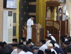 Perayaan Salat Idul Adha Suasana Berlangsung Khikmat Di Masjid  Agung Almunawir Pinrang, Ini Sambutan Bapak Bupati Pinrang