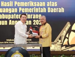 Pemerintah Kabupaten Pinrang Kembali Meraih Opini Wajar Tampa Pengecualian (WTP) Dari Badan Peeriksa Keuangan (BPK ) RI Perwakilan Sul Sel