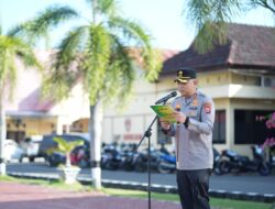 Kapolres Pinrang Pimpin Apel Jam Pimpinan, Tekankan Profesionalisme Dan Kesiapan Menyabut Hari Bhayangkara