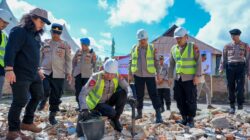 Peletakan Batu Pertama Oleh Kapolres Pinrang  Tandai Pembangunan Rumah Dinas Dan Rumah Rusun Personil