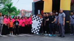 Bupati Pinrang Bersama Kapolres Pinrang Melepas Peserta Jalan Santai Didepan  Markas Komando Kepolisian Resor Pinrang, Rangkaian Peringatan Hari Bhayangkara Tahun 2026 Ke-80