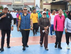 Gelar Jalan Santai, Polres Sidrap Pererat Hubungan dengan Pemerintah dan Masyarakat