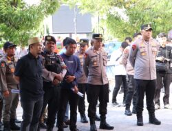 Personil Polres Pinrang Laksanakan Pengaman Eksekusi Pengosongan Mall Sejahtera Pinrang  Berjalan Aman Dan Kondusif