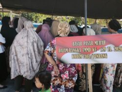 Gelar Pasar Murah Dan Pemeriksaan Kesehatan Gratis  Oleh TMMD Ke 129 Kodim 1404/Pinrang  Di Serbu Warga