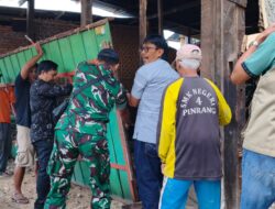 Pembangunan RTLH Di Desa Katomporang, Ini Wujud Peduli TMMD Ke129 Kodim 1404/Pinrang