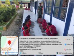 Program Makan Bergizi Gratis di SD Tanrutedong Berjalan Optimal, Babinsa Turun Langsung ke Lapangan.