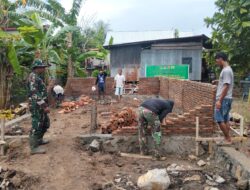 Pembangunan RTLH Di Kecamatan Tiroang  Adalah Sasaran Tambahan Satgas TMMD Ke 129 Kodim 1404/Pinrang