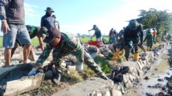 Kebut Sasaran  Fisik Satgas TMMD Ke 129 Kodim 1404/Pinrang, Walau Di Bawah Panasnya Trik Mata Hari