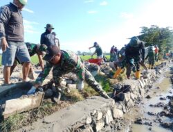 Kebut Sasaran  Fisik Satgas TMMD Ke 129 Kodim 1404/Pinrang, Walau Di Bawah Panasnya Trik Mata Hari