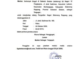 PN Sidrap Panggil Tergugat Muktar Melalui Media Online dalam Perkara Perdata PN Sidrap Panggil Tergugat Muktar Melalui Media Online dalam Perkara Perdata