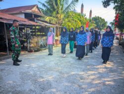 Satgas TMMD Ke -129 Kodim 1404/Pinrang  Latih Gerak Jalan Siswa/Siswi MTs DDI Malgawa”Sambut HUT RI Ke 81″