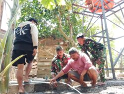 Air Bersih Mengalir, Satgas TMMD Ke – 129 Kodim 1404/Pinrang Bangun Sumur Bor Di Desa Tanratuo