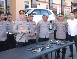 Kapolres Sidrap Cek Senpi Dinas, Pastikan Penggunaan Sesuai Prosedur