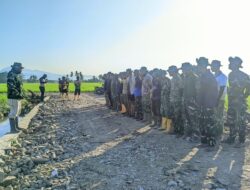 Panorama Padi Menghijau Iringi Apel Pagi Tngkatkan Semagat  Satgas TMMD Ke – 129 Kodim 1404/Pinrang