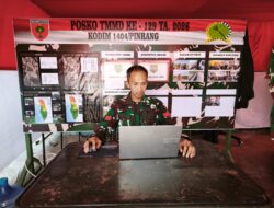 Di Balik Sukses Publikasi TMMD, Praka Idam Jadi Operator Andalan Satgas TMMD Ke 129 Kodim 1404/Pinrang