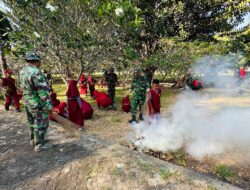 Hormati Jasa Pahlawan, Satgas TMMD Ke 129 Kodim 1404/Pinrang Gotong Royong  Bersihkan TMP Palia