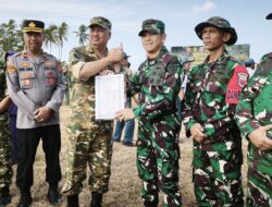 “Satukan Langkah, Bangun Negeri Dari Desa” Kasdam XIV/Hasanuddin Tutup TMMD Ke 129 Kodim 1404/Pinrang  Di Dess Tanratuo