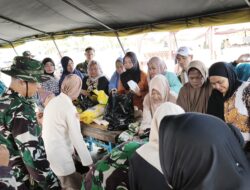 Pasar Murah Meriahkan Penutupan TMMD Ke 129 Kodim 1404/Pinrang  Di Desa Tanratuo