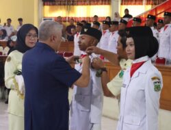 Bupati Pinrang Resmi Kukuhkan  Pasukan ” PASKIBRAKA”