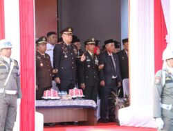 Upacara Penurunan Bendera HUT Ke 81 RI Di Pinrang Berlangsung Khidmat Dan Kondusif