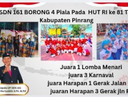 UPT SDN 161 Pinrang Kembali Cetak Prestasi Gemilang, Sapu Bersih 4 Kejuaraan HUT RI Ke 81 Tingkat Kabupaten Pinrang Di Era Kepemimpinan Andi Harisuddin S. Pd. M. Pd