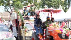 Semarak HUT RI, Ratusan Alsintan Penuhi Jalanan Sidrap
