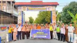 Tim Subdit Kamsel Ditlantas Polda Sul Sel Lakukan Monev Kampung Tertib Lalu Lintas di Pinrang